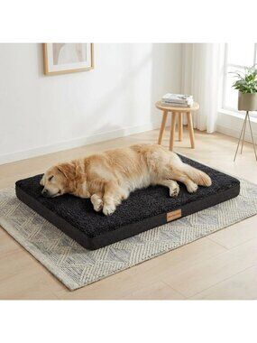 Large Orthopedic Dog Bed 36"x24" - Soft Waterproof Foam, Washable Cover